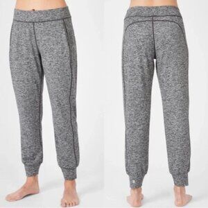 Sweaty Betty Gary Yoga Pant Womens Medium Black Marl Super Soft Lounge Comfy